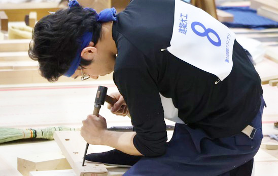 【銅賞】建築大工職種 髙田 慎太郎 選手