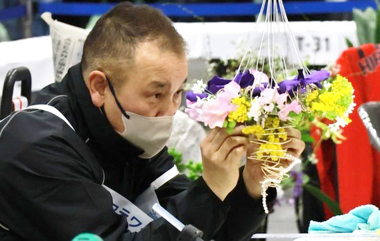 【敢闘賞】フラワー装飾職種 田邊 和則 選手